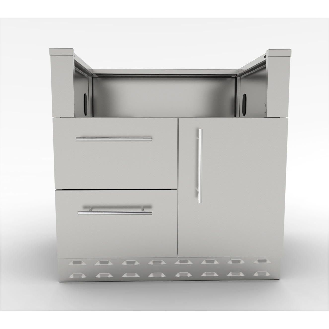 Sunstone 3 Burner Gas Grill Cabinet – Versatile Outdoor Kitchen Base