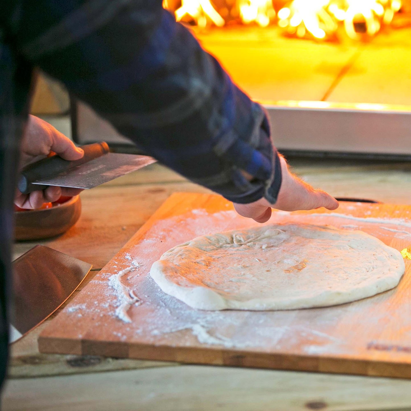Igneus Pizza Prep Board - Perfect for Chopping Toppings and Kneading Dough