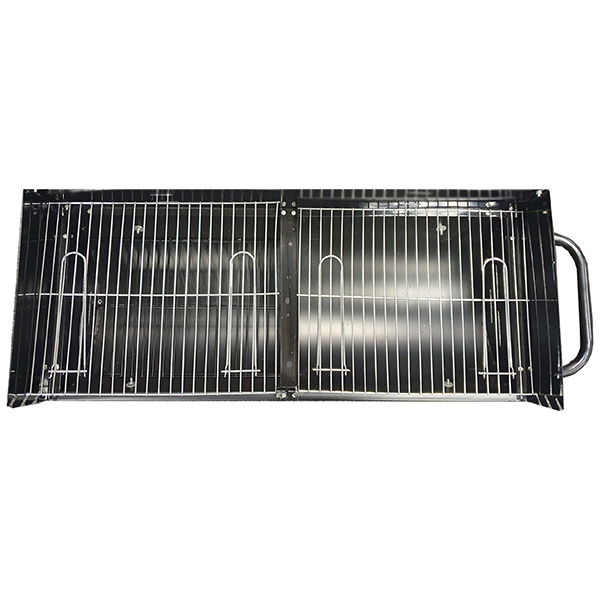 Lifestyle 1/2 Barrel Charcoal BBQ with Wind Shield – Spacious Cooking Area for Outdoor Grilling
