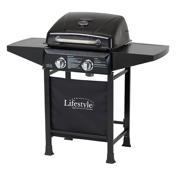 Lifestyle Cuba Quick Assembly 2-Burner Gas BBQ – Easy Setup, No Hose & Regulator