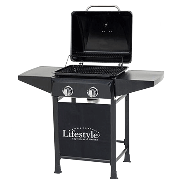 Lifestyle Cuba Quick Assembly 2-Burner Gas BBQ – Easy Setup, No Hose & Regulator