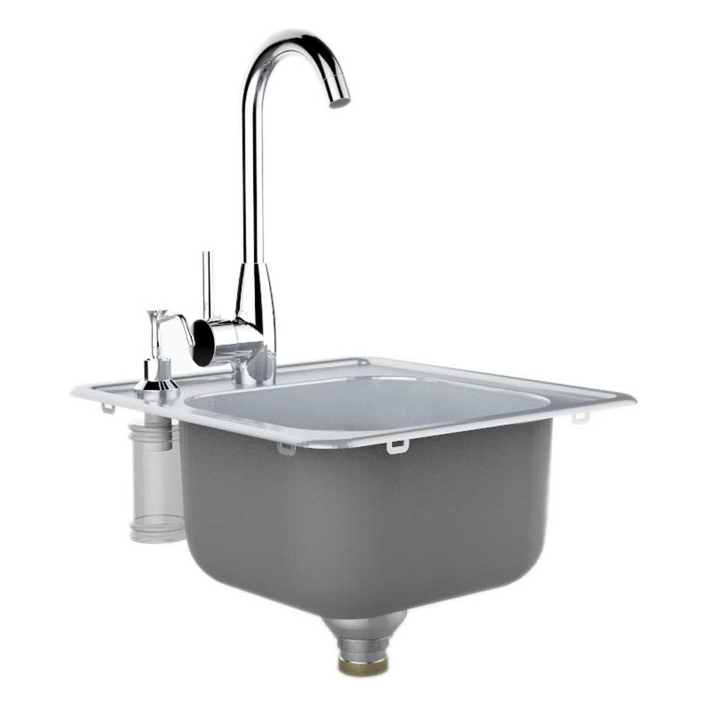 Sunstone Drop-In Sink with Tap – Premium Outdoor Sink Solution