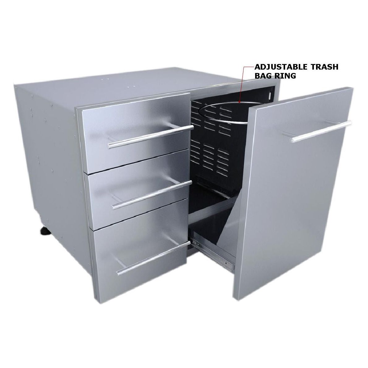 Sunstone Designer Series Triple Drawer & Door Combo – Premium Storage