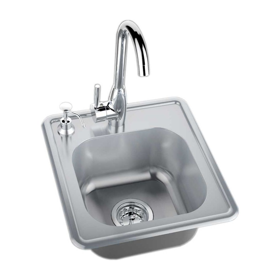 Sunstone Drop-In Sink with Tap – Premium Outdoor Sink Solution