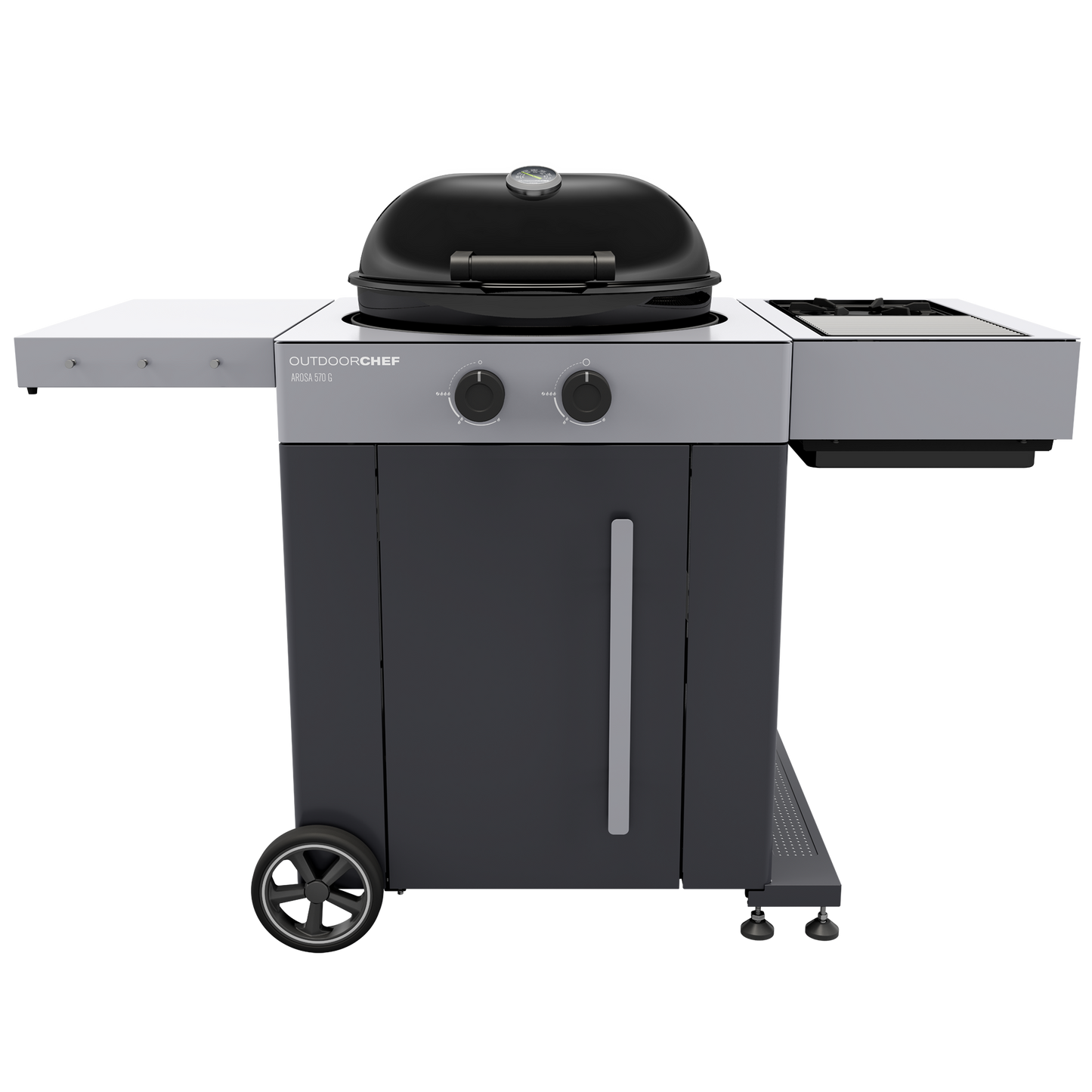 Outdoor Chef Arosa 570 G Grey Steel Gas Kettle Barbecue