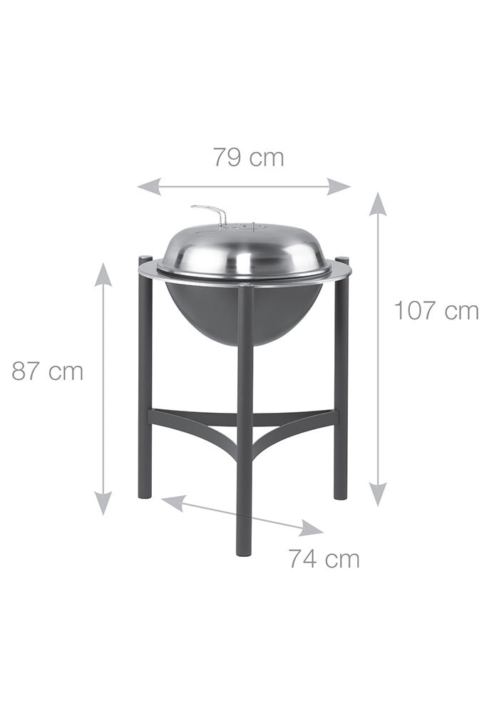 Martinsen Kettle BBQ 1800 – Elegant & Spacious Charcoal Grill for Outdoor Cooking