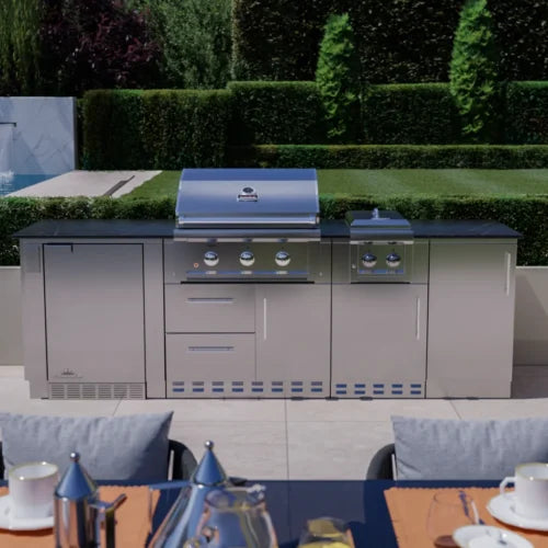 Sunstone Outdoor Kitchen - Ruby3 Cabinet Island Combo Package