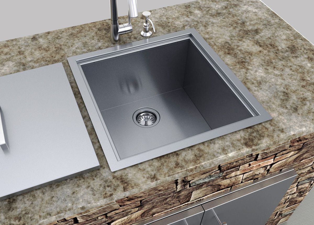 Sunstone Sink with Cover – Durable and Stylish Outdoor Sink