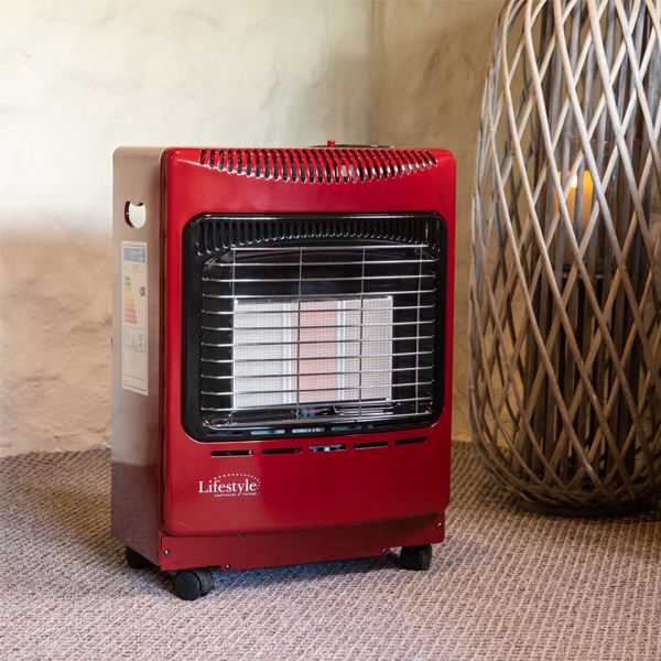 Lifestyle Mini Red Heatforce Portable Indoor Gas Heater