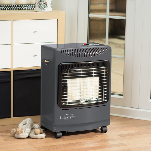 Lifestyle Mini Grey Heatforce Portable Indoor Gas Heater