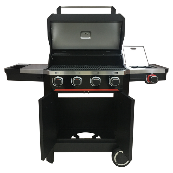 Norfolk ATLAS 400 Gas Grill - 4 Burner with Side Burner & Storage Cabinet