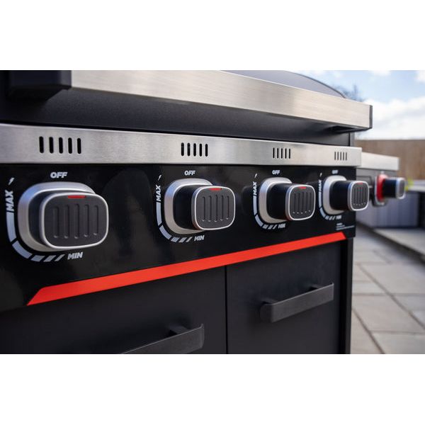 Norfolk ATLAS 400 Gas Grill - 4 Burner with Side Burner & Storage Cabinet