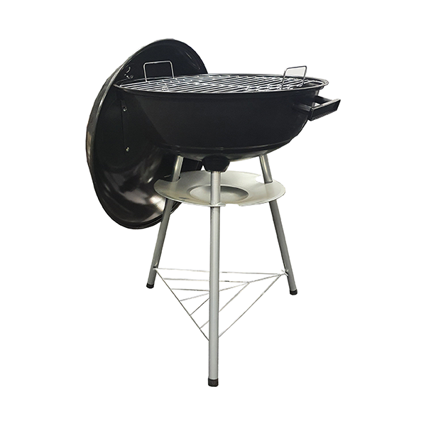 17" Charcoal Kettle BBQ 3 Legs Cooking Area: Diameter: 42 cms Assembled Dimensions: Diameter: 44 cms | Height: 57 cms