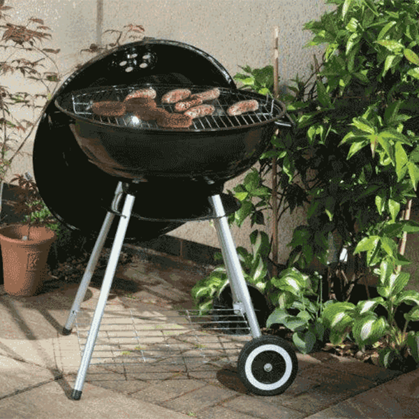 Lifestyle 22″ Kettle Charcoal BBQ Grill - Portable Outdoor Barbecue for Perfect Grilling