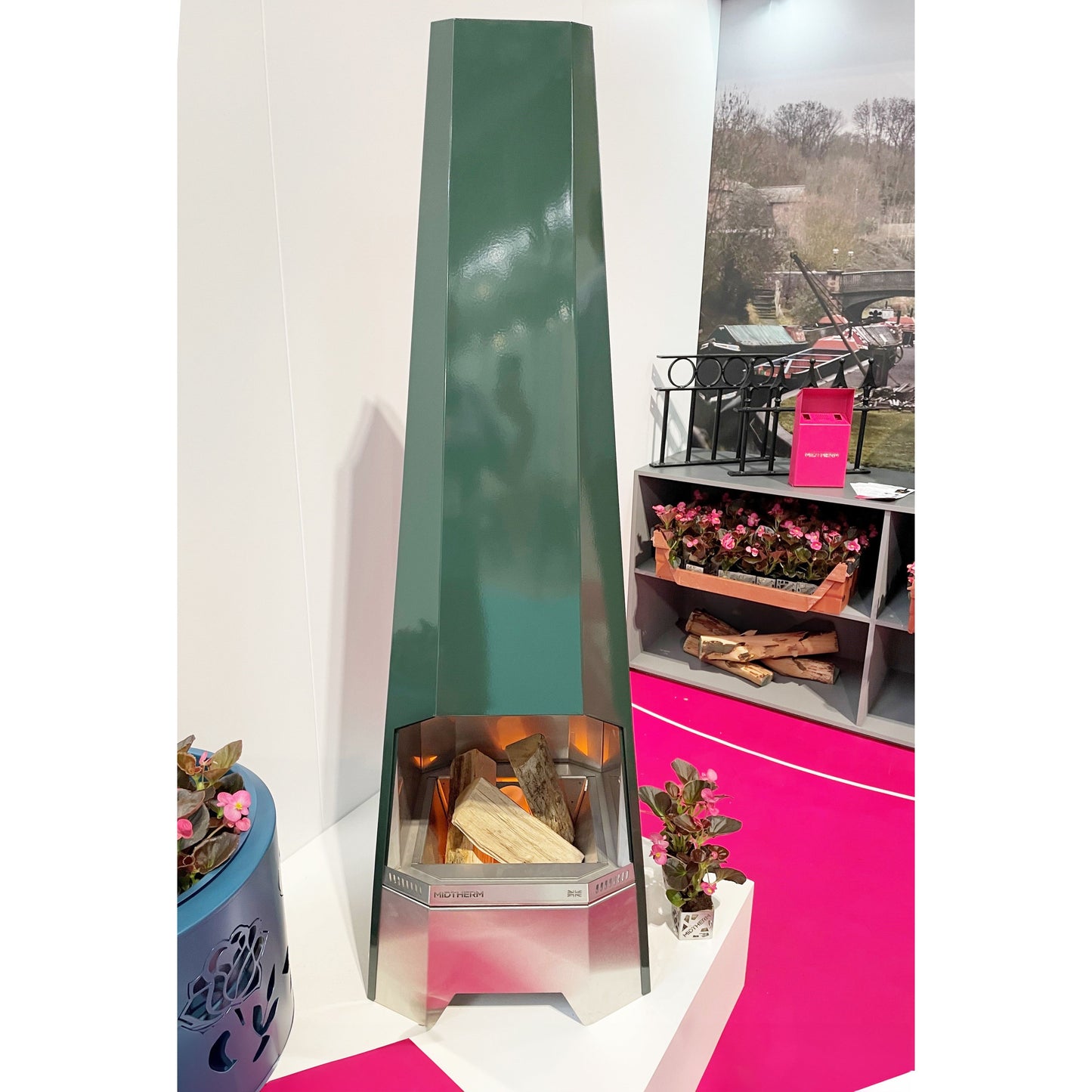 Midtherm Chiminea - Forest Green Enamelled