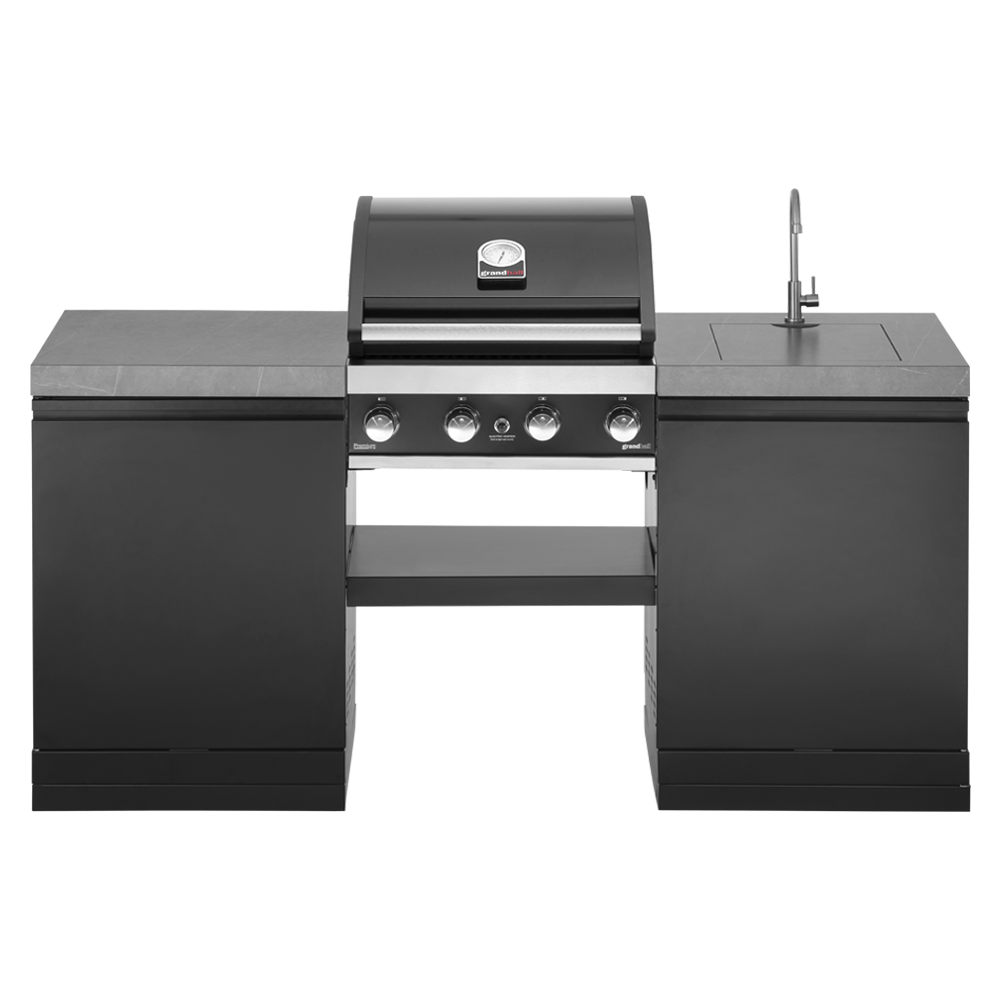 GrandPro 185 Outdoor Kitchen Premium Grill 4B With SINK