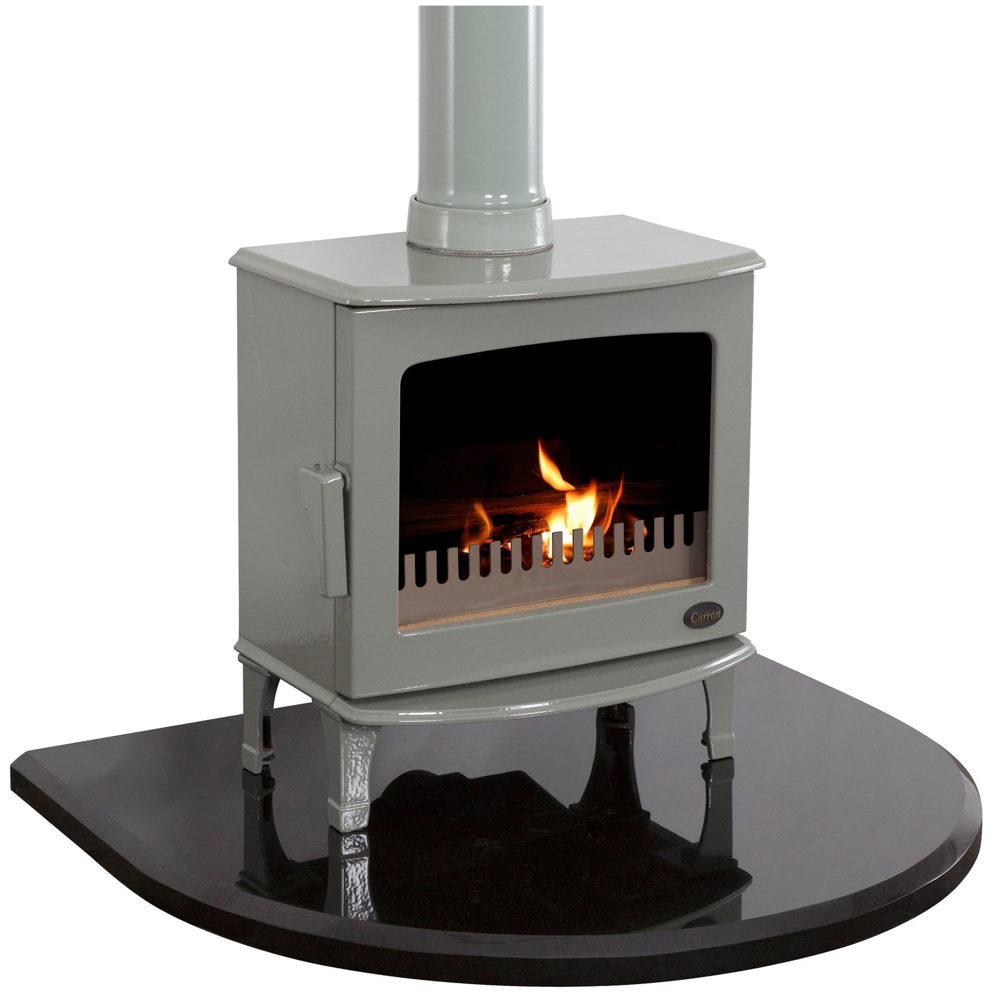 Carron Black Granite Curved Stove Hearth