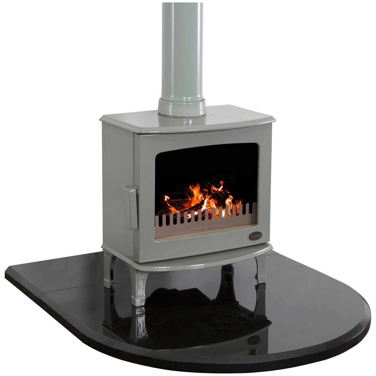 Carron Black Granite Curved Stove Hearth