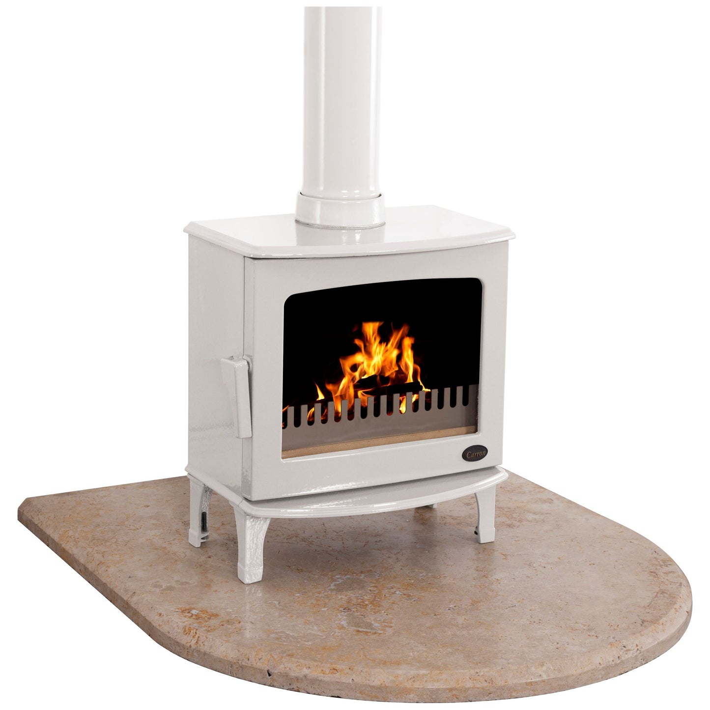 Carron Travertine Curved Stove Hearth 1050mm