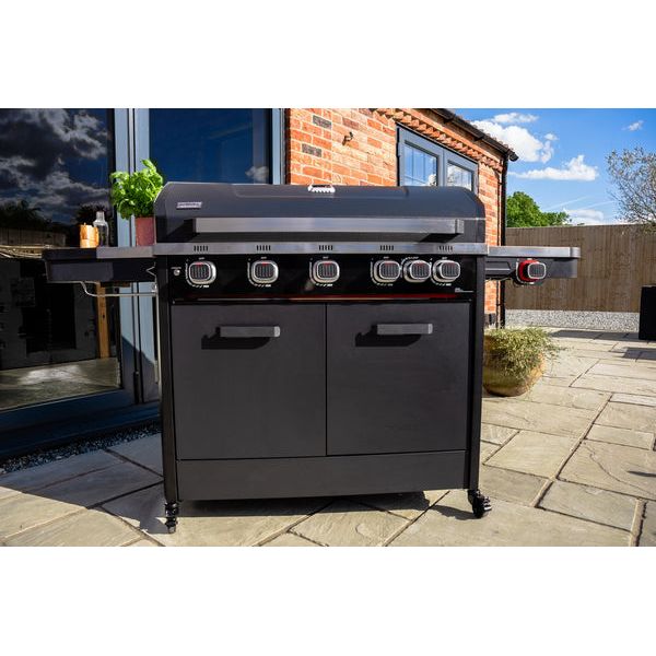 Norfolk INFINITY 500 Gas Grill - 5 Burner with Side Burner for Large Gatherings