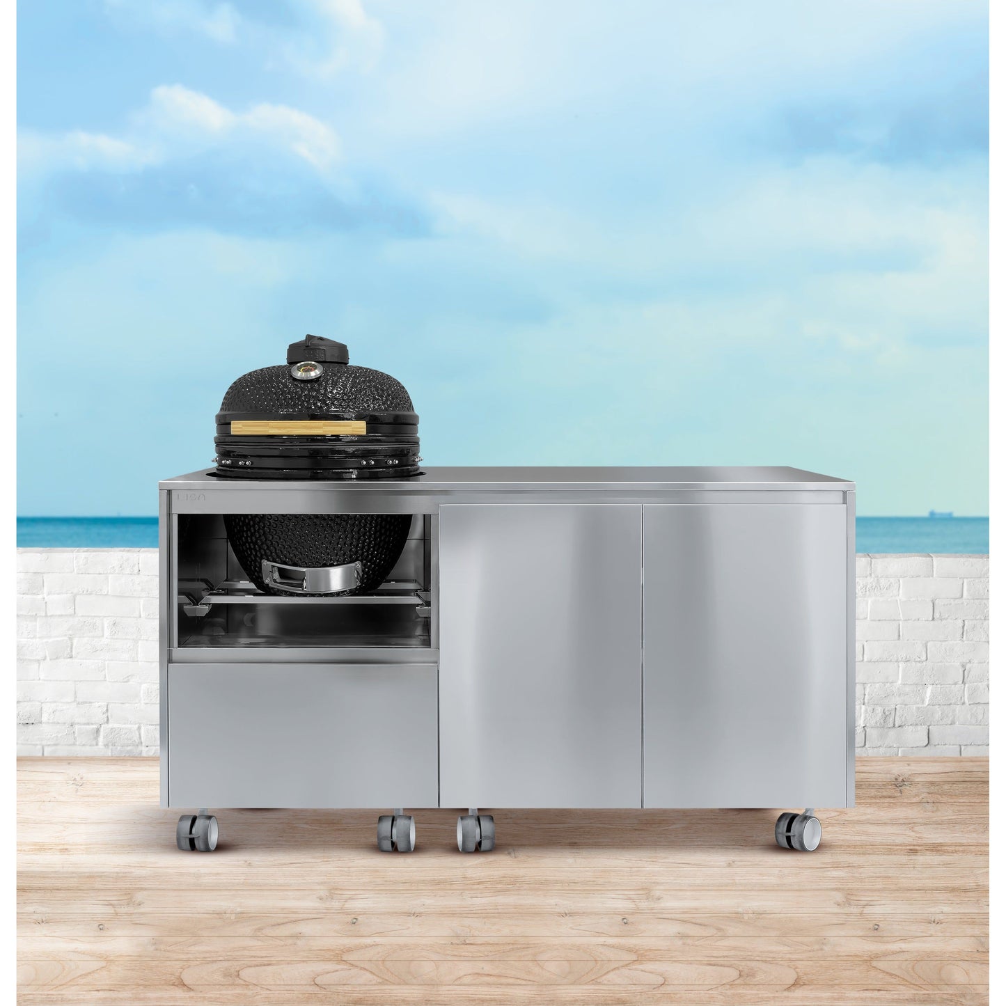 Lisa Outdoor Kitchen Okinawa 150 Sportelli Stainless Steel