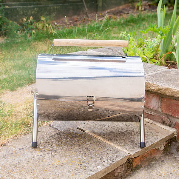 ST/ Steel Barrel Charcoal BBQ Cooking Area: Width: 34 cms | Depth: 22 cms (x2)