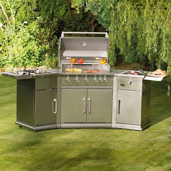 Bahama Island Gas BBQ Island Stainless Steel Gas BBQ