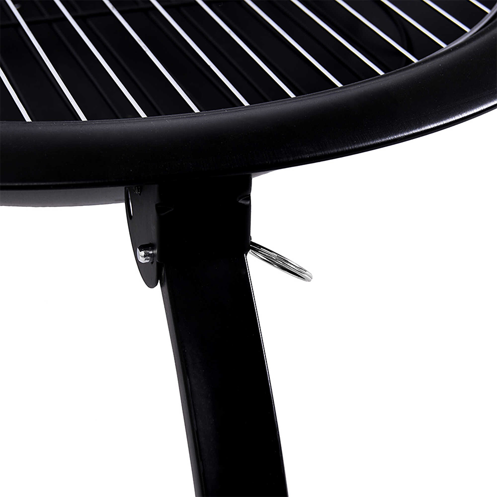 Lifestyle "Easy assembly Firepit + storage (folding legs) 4 pin-lock legs for enhanced stability