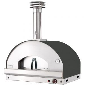 Fontana Mangiafuoco Anthracite Countertop Dual Fuel Pizza Oven