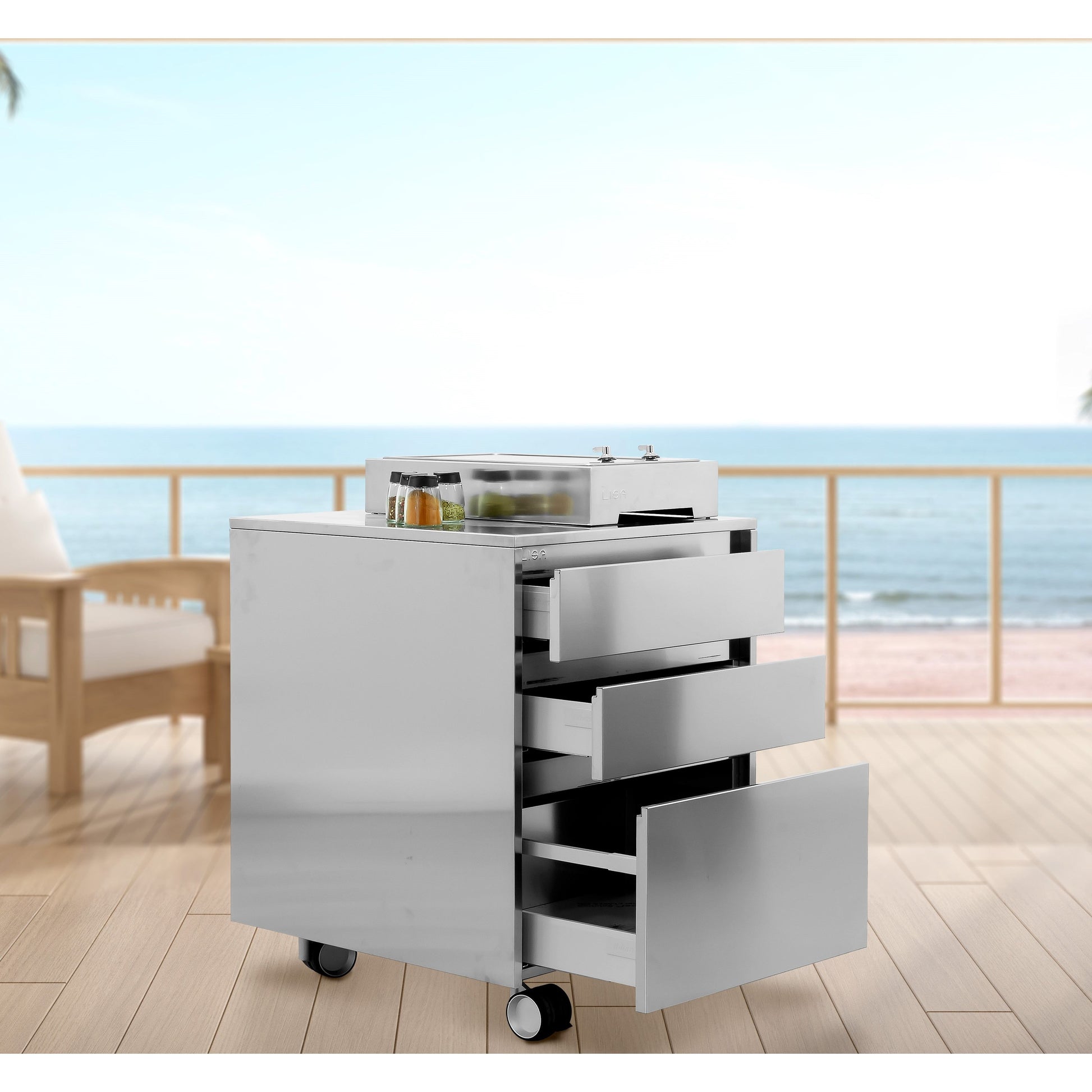 Lisa Outdoor Kitchen Murano Stainless Steel