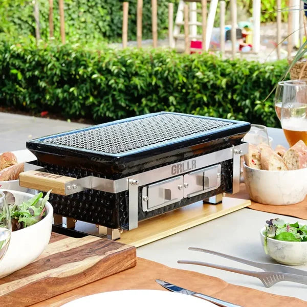 GRLLR Osaka Shichirin | Rectangular Table Barbecue | Black