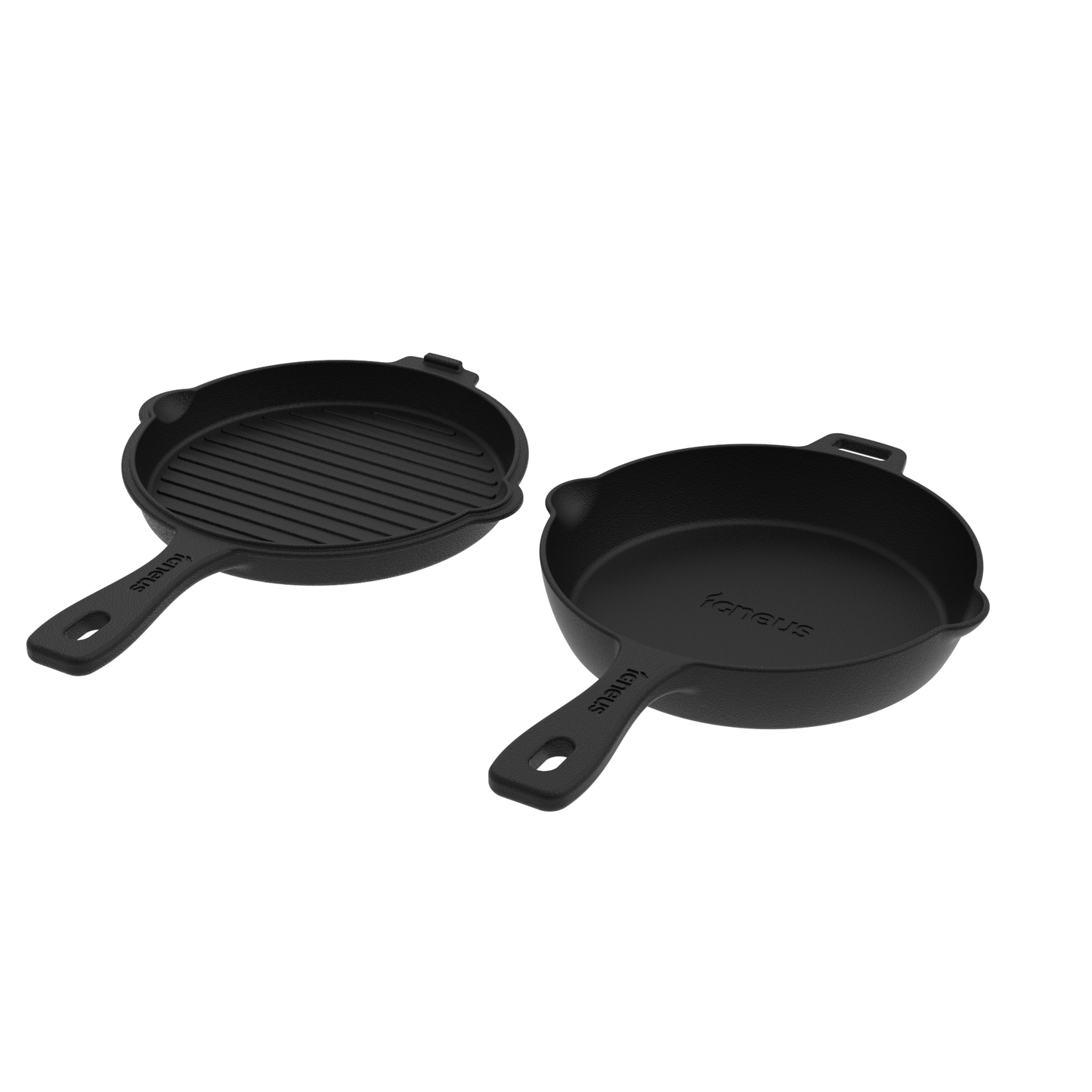 Igneus 2 Part Cast Iron Pan Set