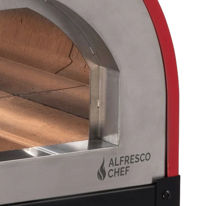 Alfresco Chef Naples Red Wood Fired Pizza Oven