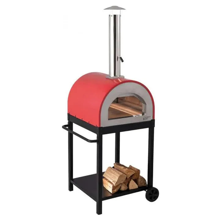 Alfresco Chef Naples Red Wood Fired Pizza Oven