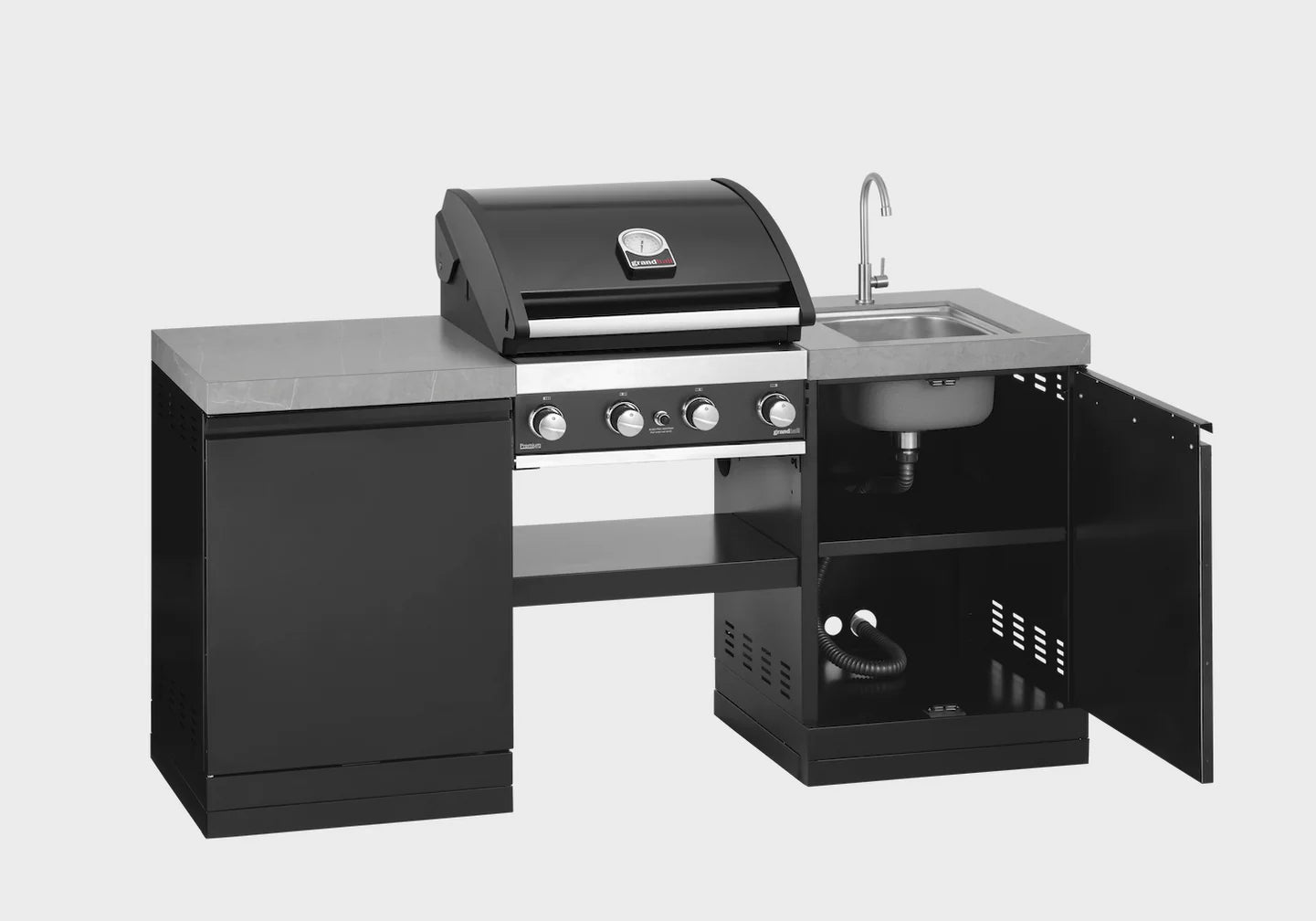 GrandPro 185 Outdoor Kitchen Premium Grill 4B With SINK