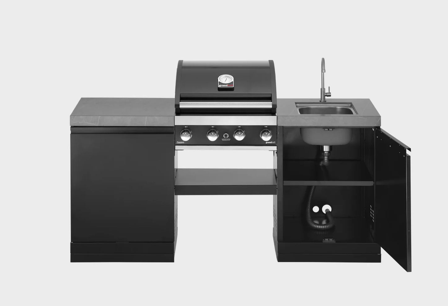 GrandPro 185 Outdoor Kitchen Premium Grill 4B With SINK