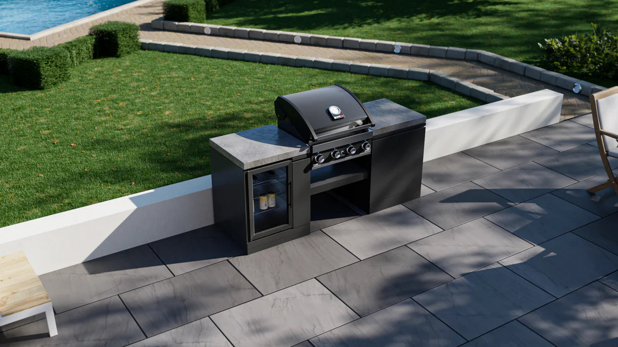 GrandPro 185 Outdoor Kitchen Premium Grill 4B With FRIDGE