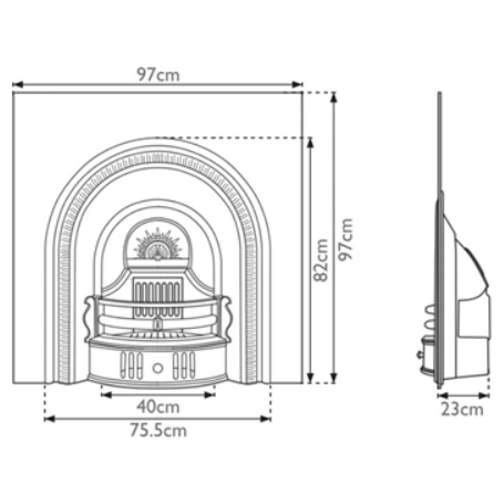 Carron The Beckingham Cast Iron Fireplace Insert