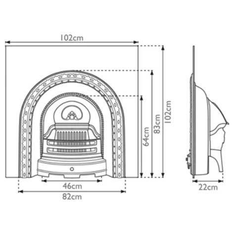 Carron The Scotia Cast Iron Fireplace Insert