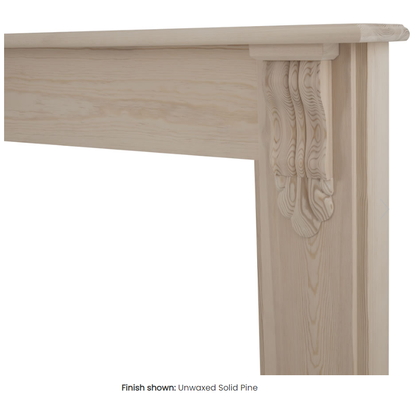 Carron The Edinburgh Corbel Wooden Fireplace Surround