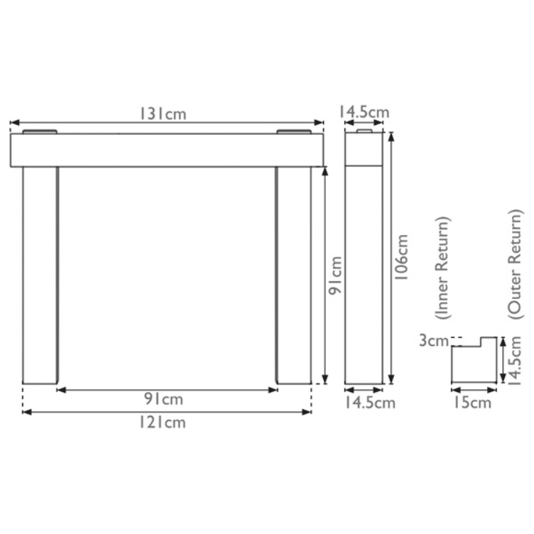 Carron The New York Wooden Fireplace Surround