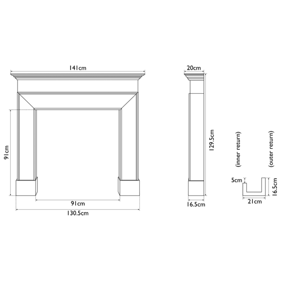 Carron The Wooden Fireplace Surround