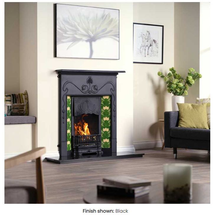 Carron The Valentine Cast Iron Combination Fireplace