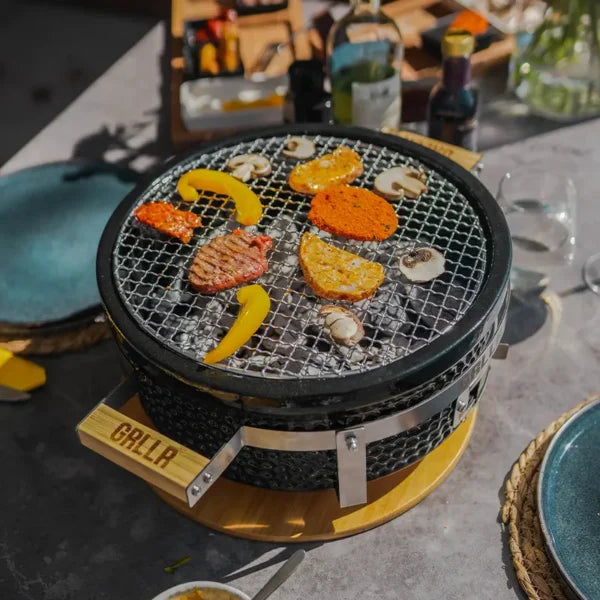 GRLLR Tokyo Shichirin | Round Table Barbecue | Black