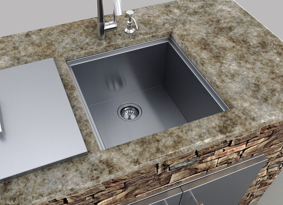 Sunstone Sink with Cover – Durable and Stylish Outdoor Sink