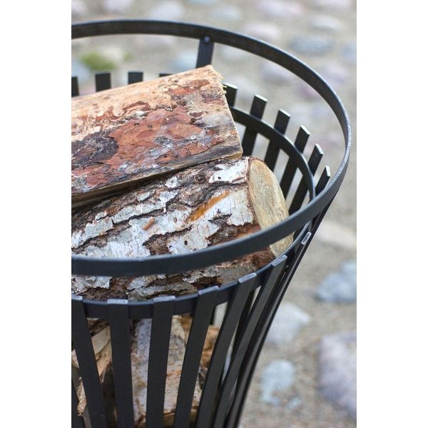 Cookking Flame Fire Basket - Compact Steel Fire Pit Basket