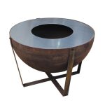 Buschbeck Indiana Large Plancha Grill Fire Pit – Spacious BBQ & Outdoor Cooking Solution