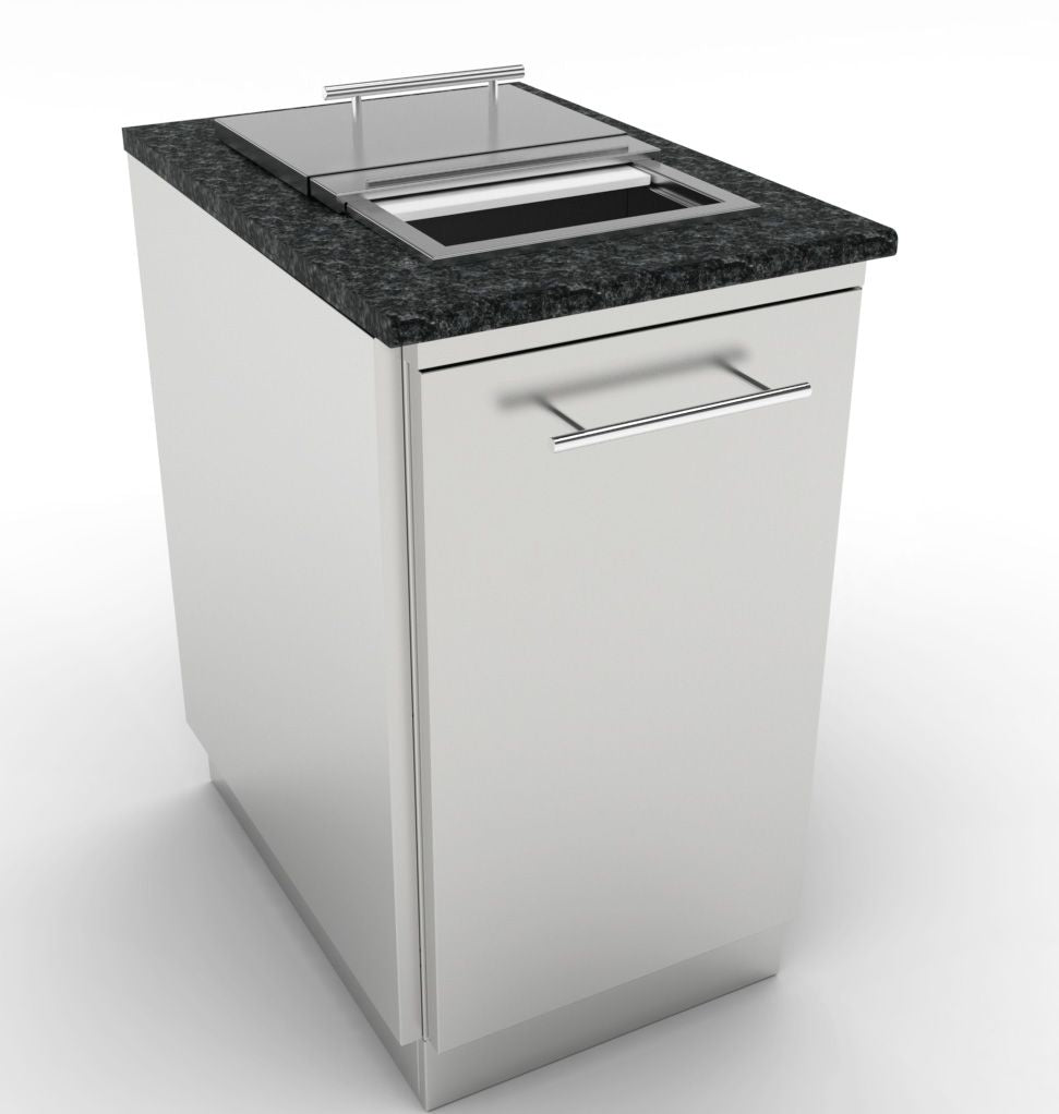 Sunstone Cabinet with Trash Drawer – Convenient Outdoor Waste Storage