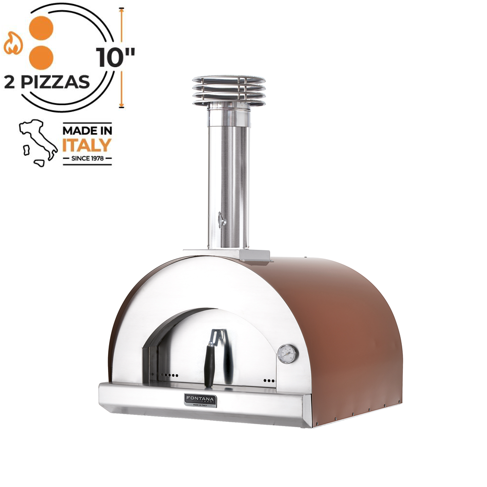 Fontana Margherita Rosso Built In Durable Wood Fired Pizza Oven