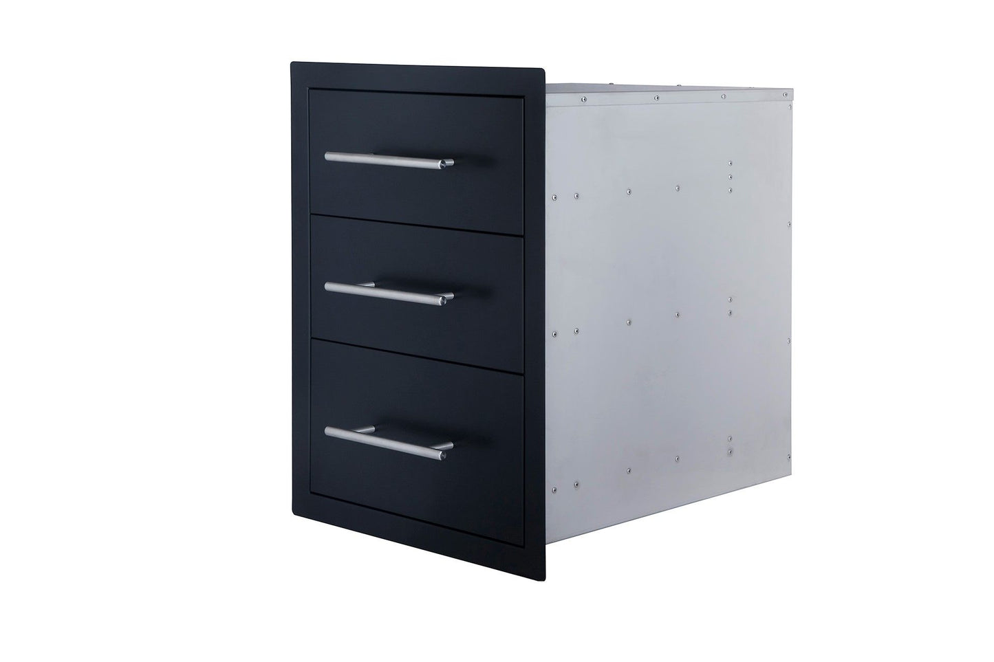 Sunstone Black Series Triple Access Drawer – Versatile Stainless Steel Storage Solution for Outdoor Kitchens